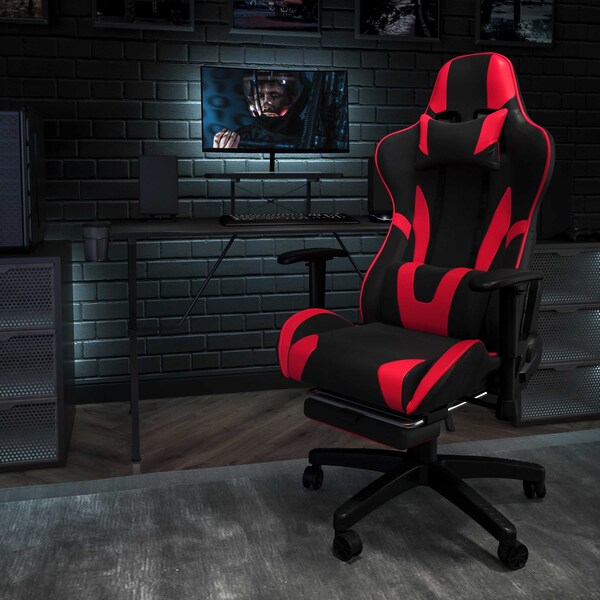 Flash Furniture Black Gaming Desk and Chair Set BLN-X30RSG1031-RD-GG - main